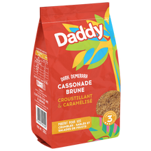 Cassonade pure canne dark demerara DADDY, sachet de 500g