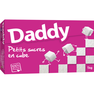 Sucres petits cubes blancs DADDY 1kg