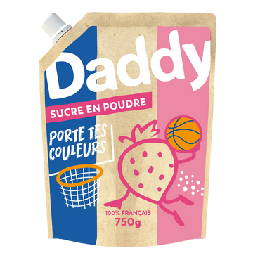 Sucre en poudre DADDY profil pack kraft 750g