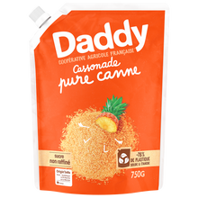 Sucre cassonade pure canne DADDY profil pack kraft 750g