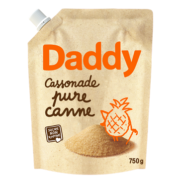 Sucre cassonade DADDY profil pack kraft 750g