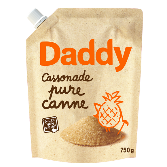 Sucre cassonade DADDY profil pack kraft 750g