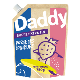 Sucre semoule extra-fin DADDY profil pack kraft 750g