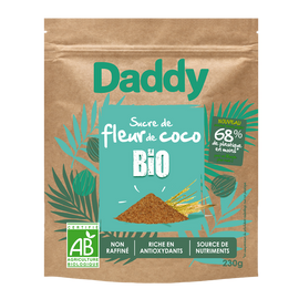 Sucre de fleur coco Bio DADDY, doypack de 230g