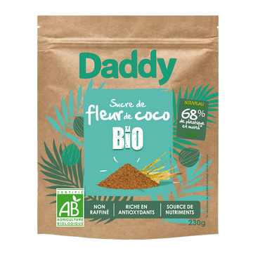 Sucre de fleur coco Bio DADDY, doypack de 230g