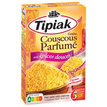 Couscous parfumé aux épices douces TIPIAK - 2x250g