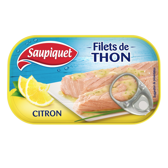 Filets de thon au citron   SAUPIQUET - 115g