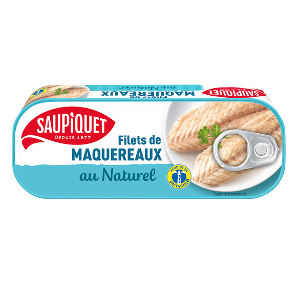 Filets de maquereaux au naturel  SAUPIQUET - 95g