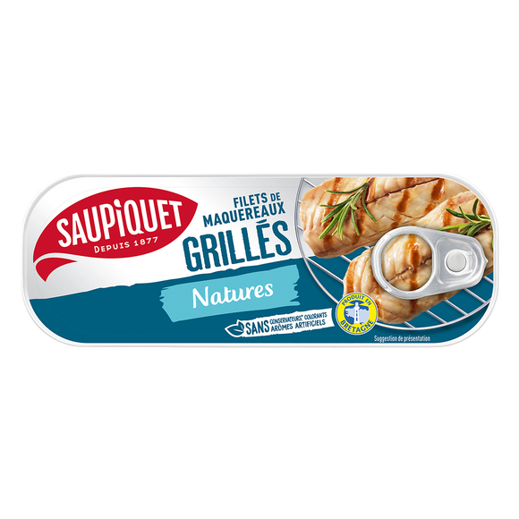Filets de maquereaux grillés natures  SAUPIQUET - 120g