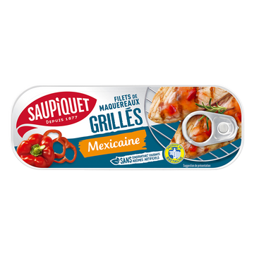 Filets de maquereaux grillés à la mexicaine  SAUPIQUET - 120g