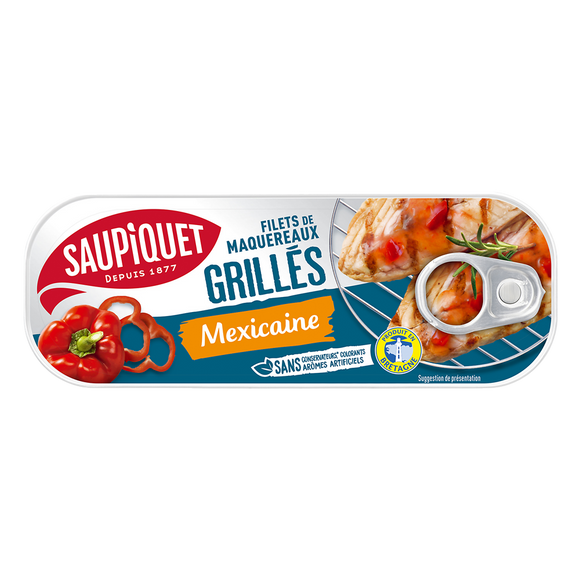 Filets de maquereaux grillés à la mexicaine  SAUPIQUET - 120g