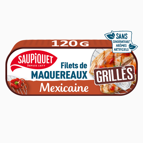 Filets de maquereaux grillés à la mexicaine SAUPIQUET - 120g