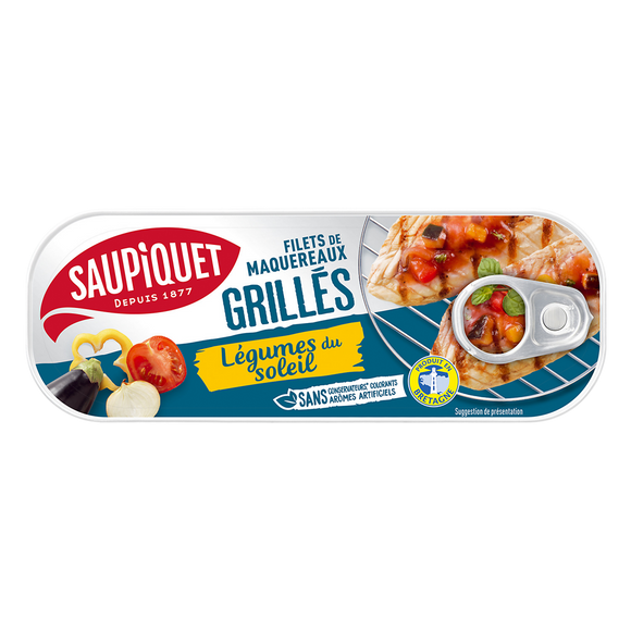 Filets de maquereaux grillés légumes du soleil  SAUPIQUET - 120g