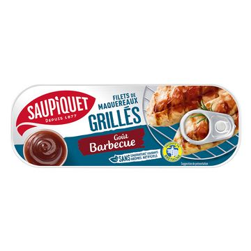 Filets de maquereaux grillés goût barbecue  SAUPIQUET - 120g