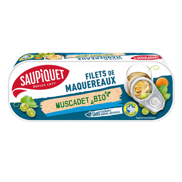 Filets de maquereaux au muscadet bio  SAUPIQUET - 120g