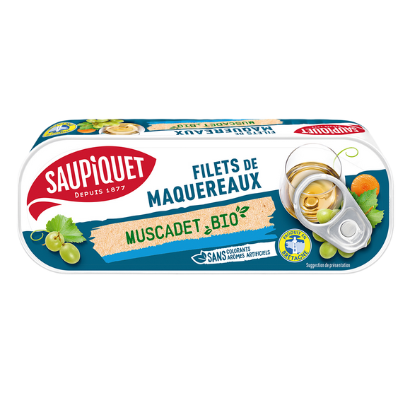 Filets de maquereaux au muscadet bio  SAUPIQUET - 120g