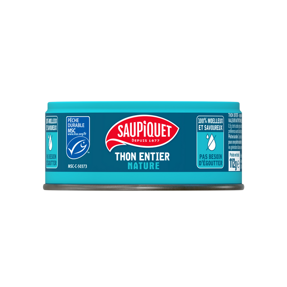 Thon entier nature msc SAUPIQUET 112g 1/5