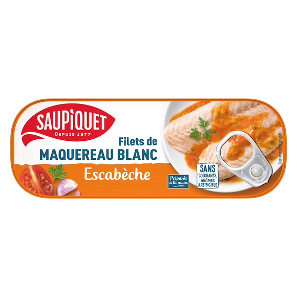 Filets de Maquereau Blanc Sauce Escabèche SAUPIQUET, 169g