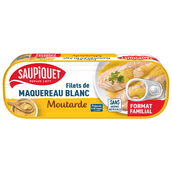 Filets de Maquereau Blanc à la Moutarde SAUPIQUET, 226g