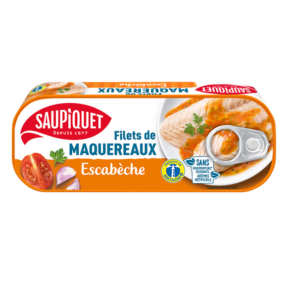Filets de maquereaux sauce escabèche  SAUPIQUET -  169g