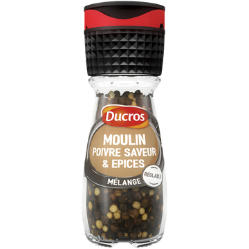 Poivres et arômates Moulin "Saveur", DUCROS, moulin de 30g