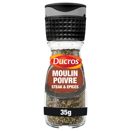 Moulin poivre pour steak DUCROS, moulin de 35g