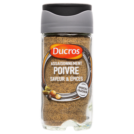Poivre gris saveur moulu DUCROS, 40g
