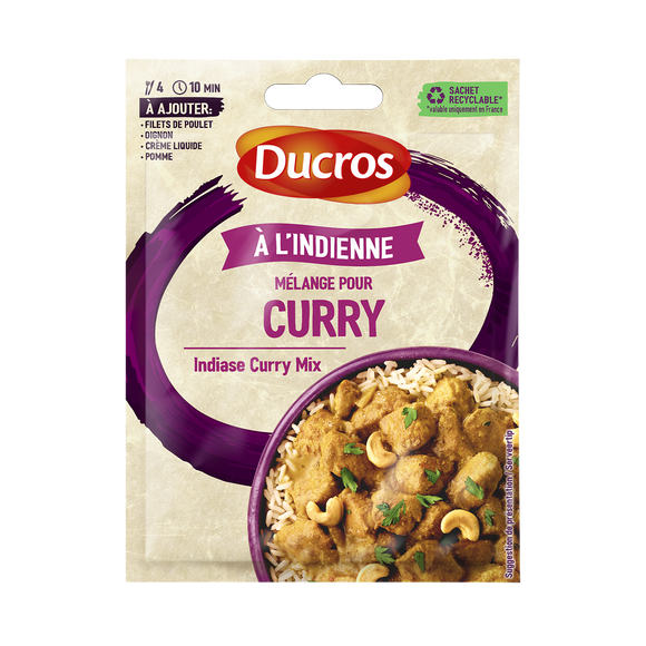 Curry Indien "Sachet Malin" DUCROS, 20g