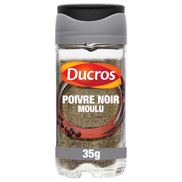 Poivre noir moulu fort n°9, DUCROS, 35g