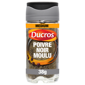 Poivre noir moulu classique n° 8, DUCROS, tube de 38g