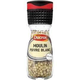 Poivre blanc DUCROS, moulin de 39g