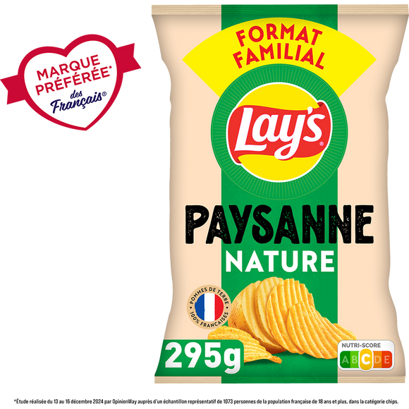 Chips Paysannes Saveur Nature - LAY'S - 295g
