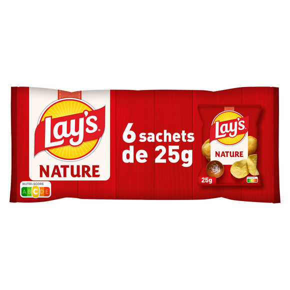 Chips Saveur Nature - LAY'S - Multipack 6x25g