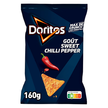 Chips Tortillas de maïs Saveur Sweet Chili Pepper - DORITOS - 160g