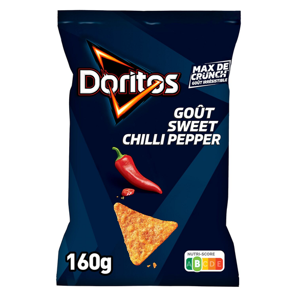 Chips Tortillas de maïs Saveur Sweet Chili Pepper - DORITOS - 160g