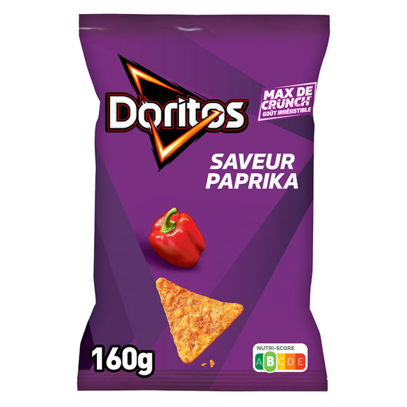 Chips Tortillas de maïs Saveur Paprika - DORITOS - 160g