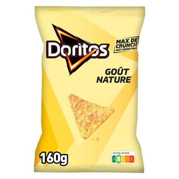 Chips Tortillas de maïs Saveur Nature - DORITOS - 160g