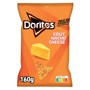 Chips Tortillas de maïs Saveur Nacho Cheese - DORITOS - 160g