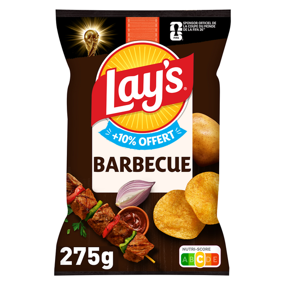 Chips Saveur Barbecue - LAY'S - 250g+10% offert - 275g