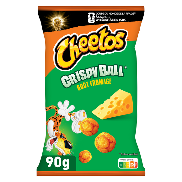 Biscuits apéritifs Crispy Balls Saveur Fromage - CHEETOS - 90g