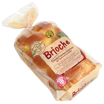 Brioche tressée en tranches épaisses MALINE THOMAS, 500g