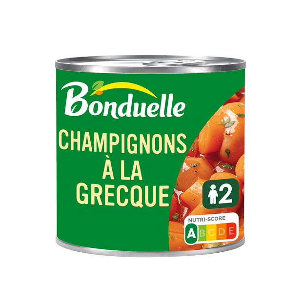 Champignons entiers à la Grecque BONDUELLE - Boîte 400g