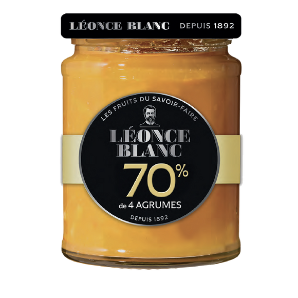 Confiture aux 4 agrumes 70% LEONCE BLANC 320g