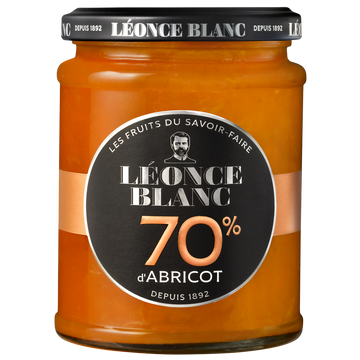 Confiture aux abricots 70% LEONCE BLANC 320g