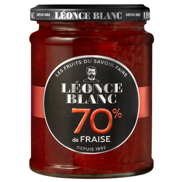 Confiture aux fraises 70% LEONCE BLANC 320g