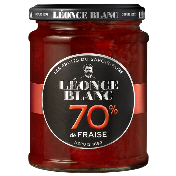 Confiture aux fraises 70% LEONCE BLANC 320g