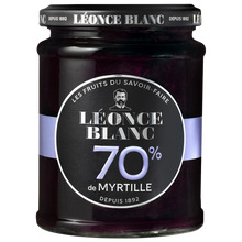 Confiture aux myrtilles 70% LEONCE BLANC 320g