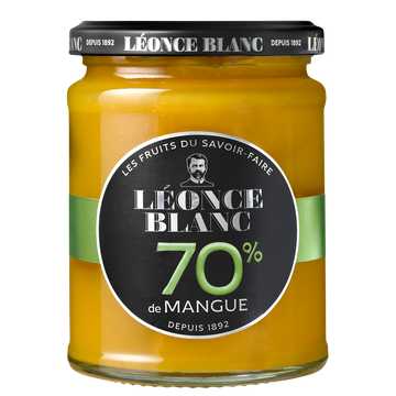 Confiture aux mangues 70% LEONCE BLANC 320g