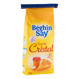 Sucre cristal BEGHIN SAY, sac de 5kg