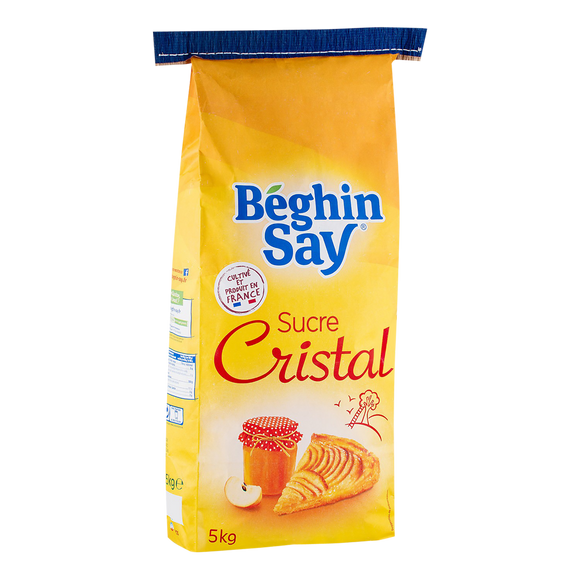 Sucre cristal BEGHIN SAY, sac de 5kg